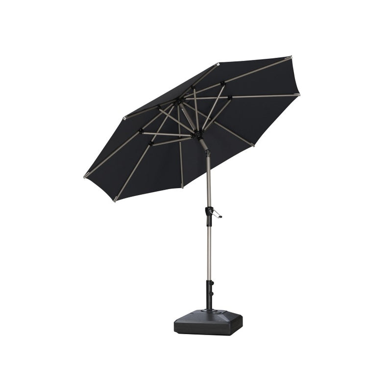 PURPLE LEAF Parasol Droit Inclinable de Marché Carré Rectangle Rond avec socle