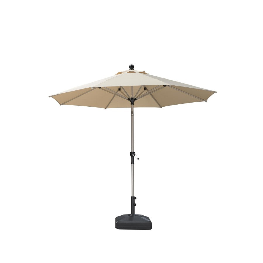PURPLE LEAF Parasol Droit Inclinable de Marché avec Système de Manivelle Visible Carré Rectangle Rond