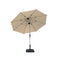 PURPLE LEAF Parasol Droit Inclinable de Marché Carré Rectangle Rond avec socle