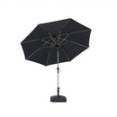 PURPLE LEAF Parasol Droit Inclinable de Marché Carré Rectangle Rond avec socle