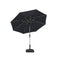 PURPLE LEAF Parasol Droit Inclinable de Marché Carré Rectangle Rond avec socle