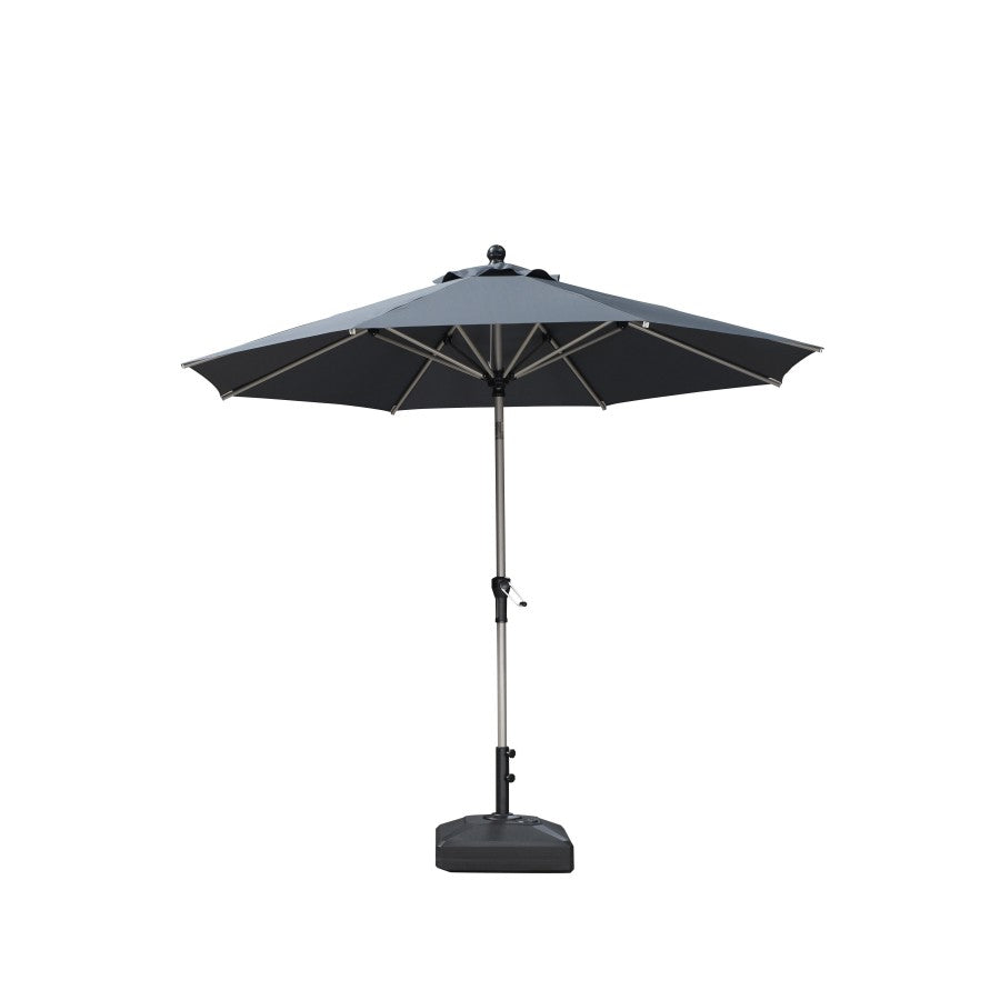 PURPLE LEAF Parasol Droit Inclinable de Marché avec Système de Manivelle Visible Carré Rectangle Rond
