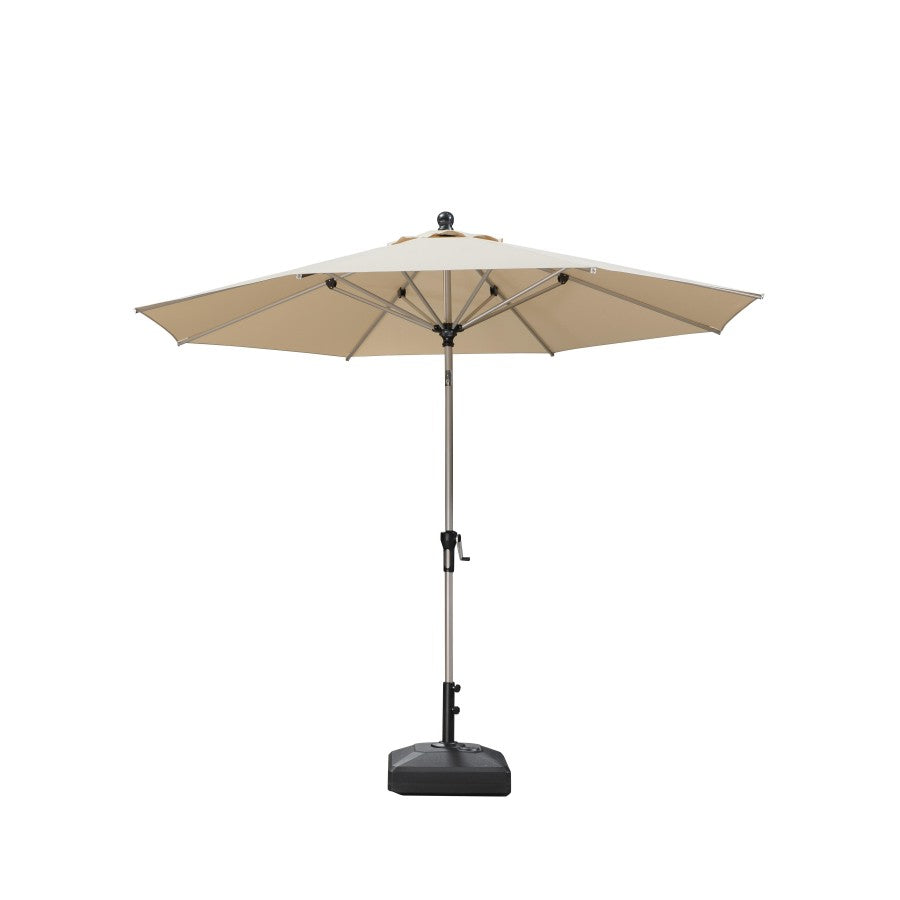 PURPLE LEAF Parasol Droit Inclinable de Marché avec Système de Manivelle Visible Carré Rectangle Rond