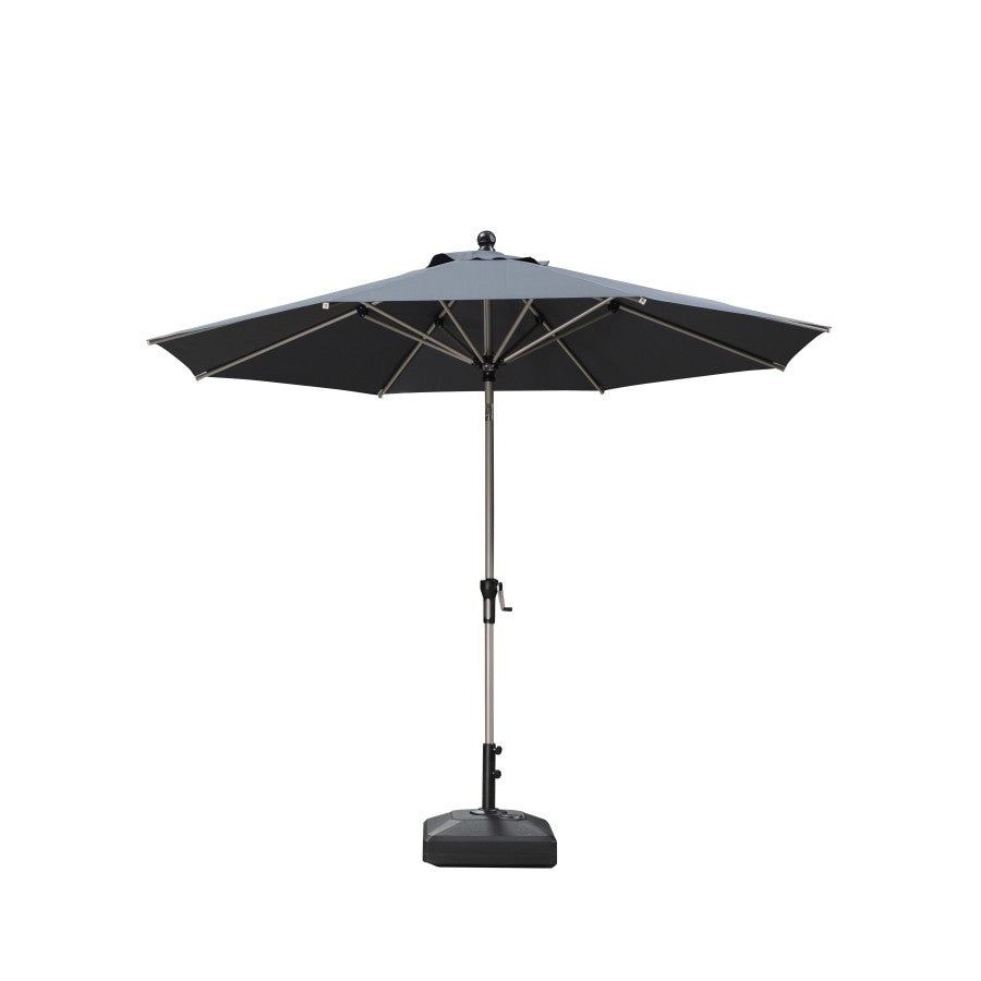 PURPLE LEAF Parasol Droit Inclinable de Marché avec Système de Manivelle Visible Carré Rectangle Rond