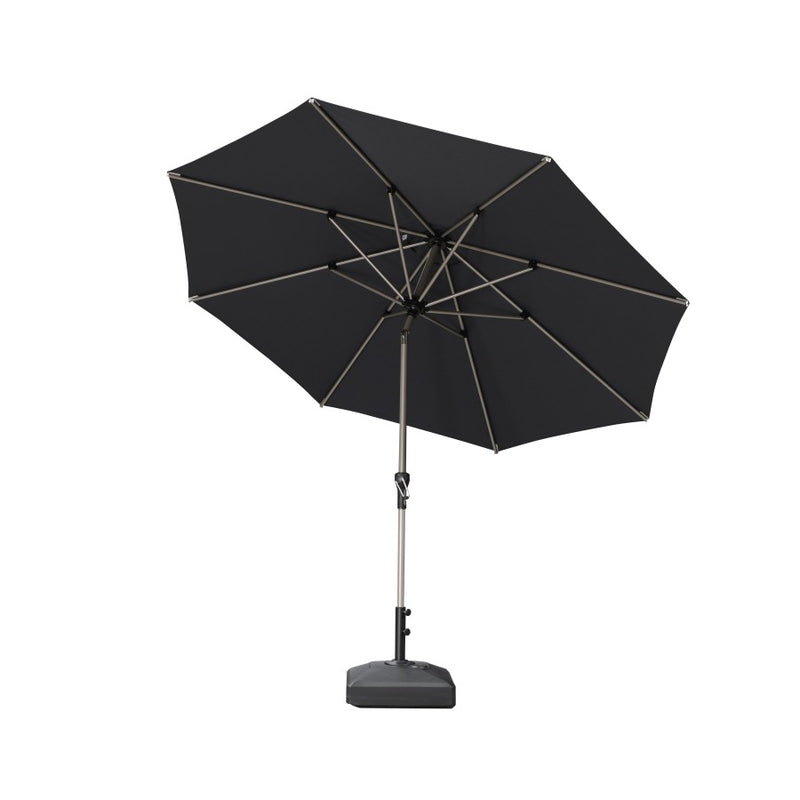 PURPLE LEAF Parasol Droit Inclinable de Marché Carré Rectangle Rond avec socle