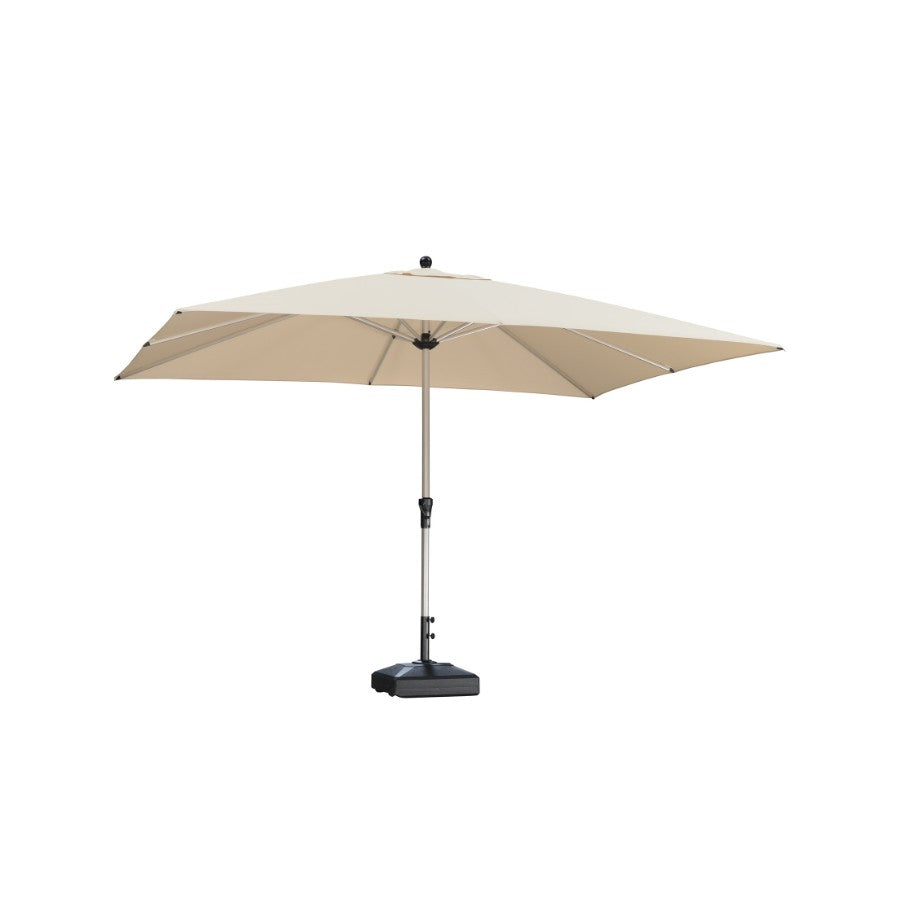 PURPLE LEAF Parasol Droit de Marché avec Système de Manivelle Visible Carré Rectangle Rond