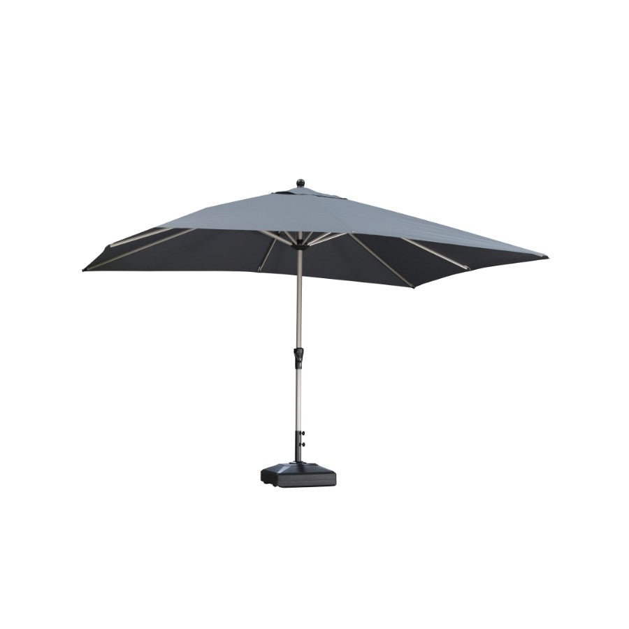 PURPLE LEAF Parasol Droit de Marché avec Système de Manivelle Visible Carré Rectangle Rond