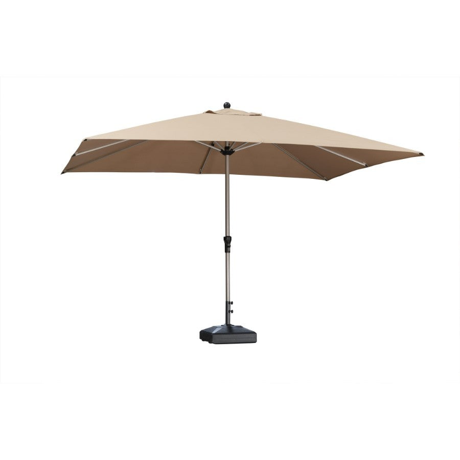 PURPLE LEAF Parasol Droit de Marché avec Système de Manivelle Visible Carré Rectangle Rond