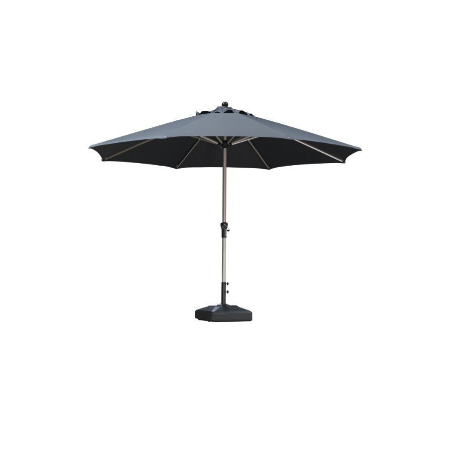 PURPLE LEAF Parasol Droit de Marché avec Système de Manivelle Visible Carré Rectangle Rond