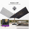 PURPLE LEAF Parasol Déporté Mégagrand à Motif Bois Carré Rectangle avec socle