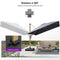 PURPLE LEAF Parasol Déporté Mégagrand à Motif Bois Carré Rectangle avec socle