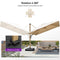 PURPLE LEAF Parasol Déporté Mégagrand à Motif Bois Carré Rectangle avec socle
