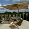 PURPLE LEAF Parasol Déporté Mégagrand à Motif Bois à Manivelle avec Mât Ultra-Renforcé Parasol d'Extérieur de Jardin Carré Rectangle