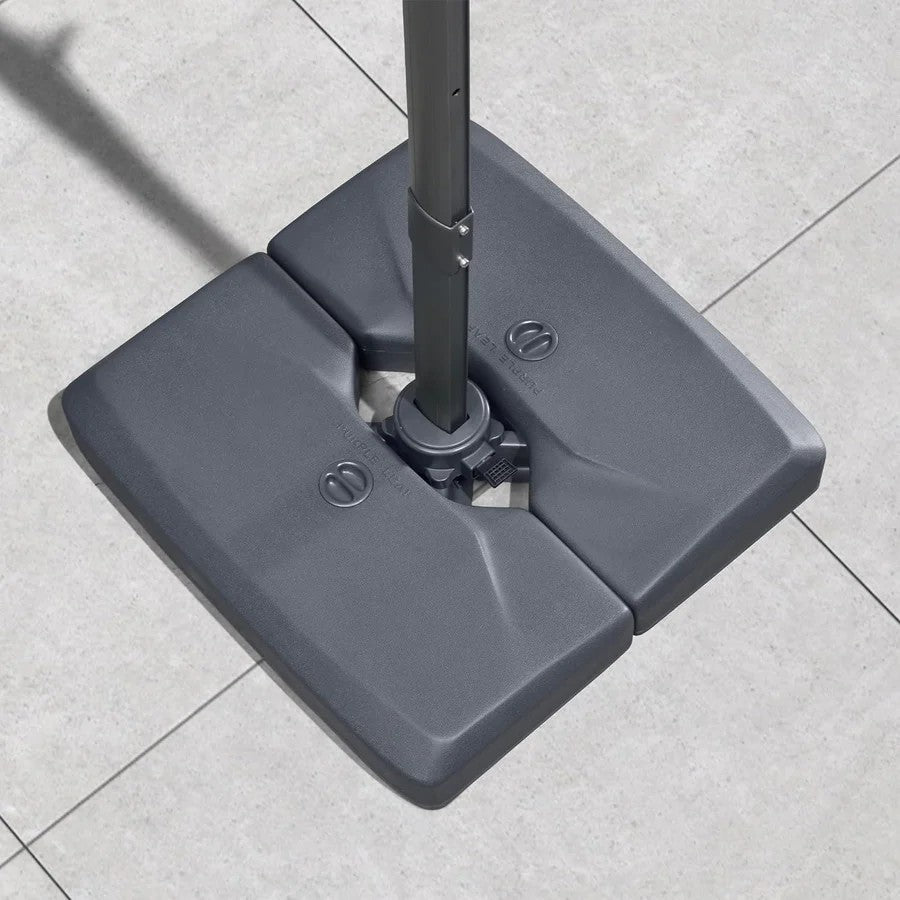 PURPLE LEAF Base de Parasol Économique avec Cadre Gris Acier ZY05ALFGYBS-100