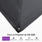 PURPLE LEAF Parasol Déporté Mégagrand à Motif Bois Carré Rectangle avec socle