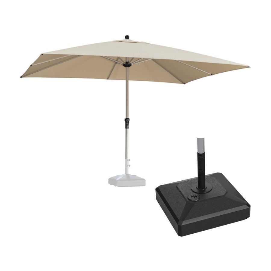 PURPLE LEAF Parasol Droit de Marché Carré Rectangle Rond avec socle