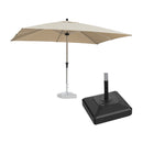 PURPLE LEAF Parasol Droit de Marché Carré Rectangle Rond avec socle