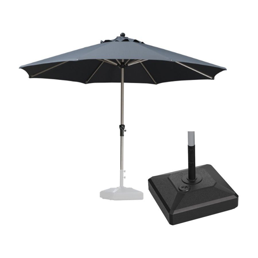 PURPLE LEAF Parasol Droit de Marché Carré Rectangle Rond avec socle