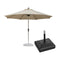 PURPLE LEAF Parasol Droit de Marché Carré Rectangle Rond avec socle