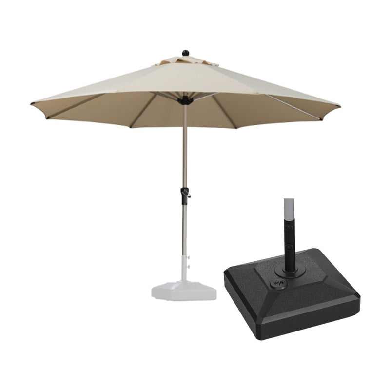 PURPLE LEAF Parasol Droit de Marché Carré Rectangle Rond avec socle