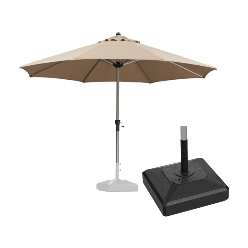 PURPLE LEAF Parasol Droit de Marché Carré Rectangle Rond avec socle