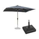 PURPLE LEAF Parasol Droit de Marché Carré Rectangle Rond avec socle