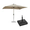 PURPLE LEAF Parasol Droit de Marché Carré Rectangle Rond avec socle