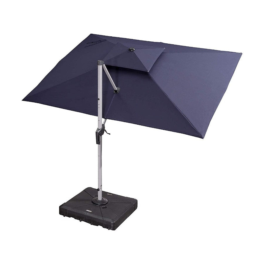 PURPLE LEAF Parasol Déporté Inclinable Rectangulaire, Parasol De Jardin Extérieur Toit à Double Rotatif 360°, Parasol Terrasse Extérieur